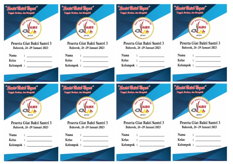 Cetak Id Card | PDF