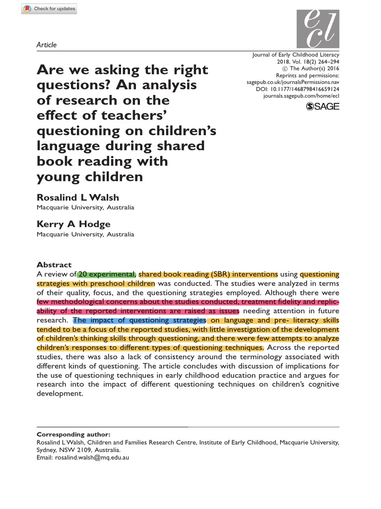 Walsh & Hodge 2018 PDF Early Childhood Education Vocabulary