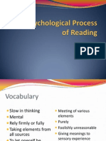 L3 The Psychological Process of Reading