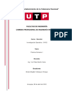 "Año Del Fortalecimiento de La Soberanía Nacional": Facultad de Ingeniería Carrera Profesional de Ingeniería Industrial