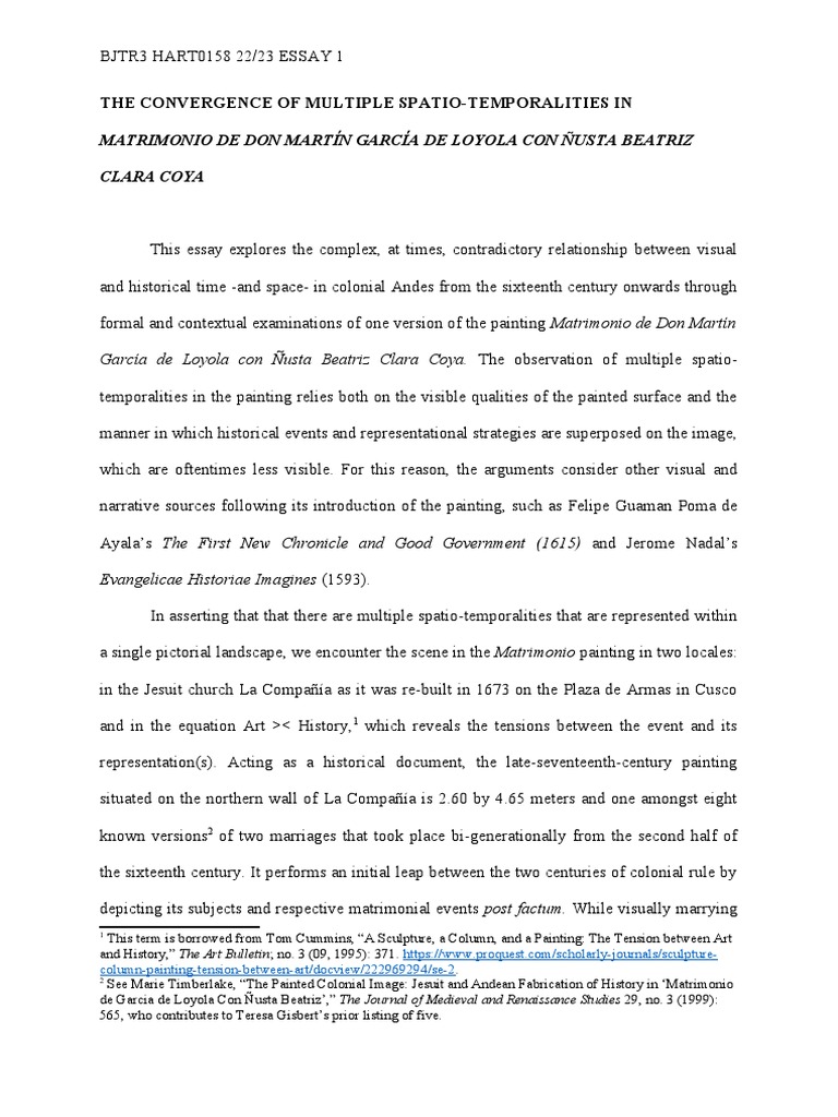 Matrimonio de Don Martín García de Loyola Con Ñusta Beatriz Clara Coya