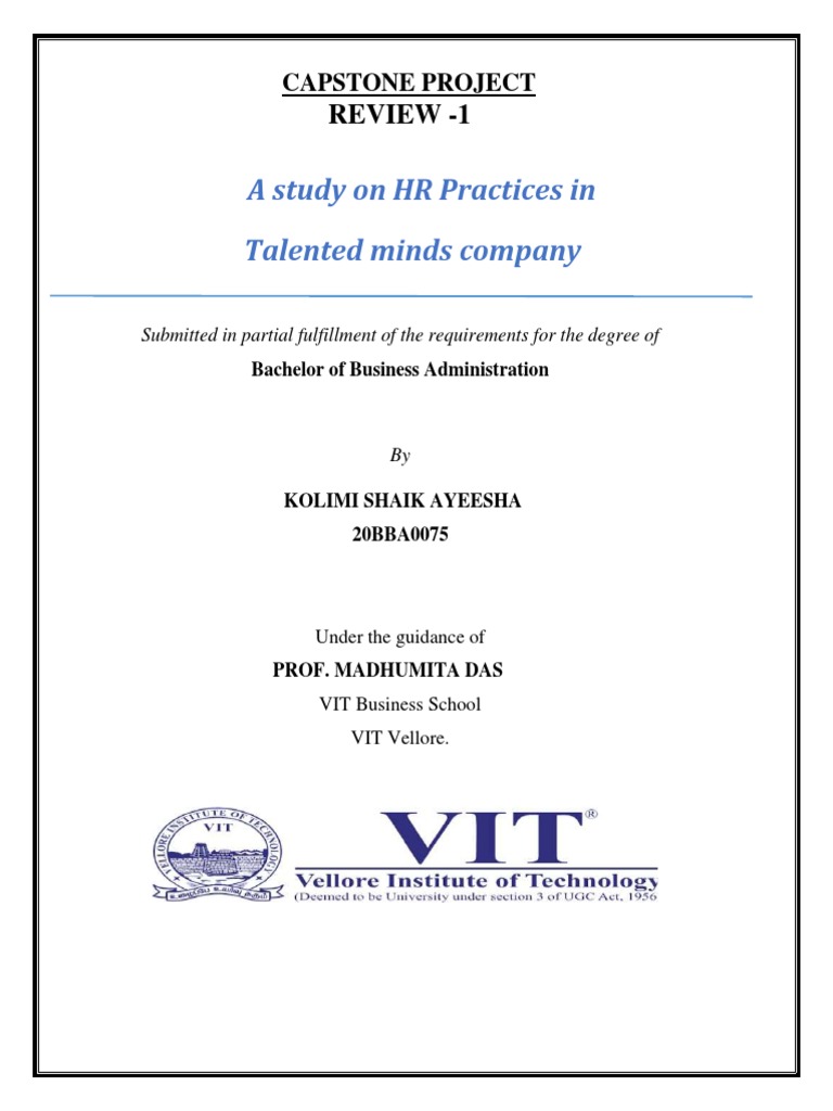 HR Practices at Talented Minds Company | PDF | Human Resource ...