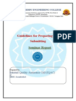 Guidelines For Preparing and Submitting: Seminar