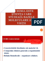 Biochimia Este Ştiinţa Care Studiază Bazele Moleculare Ale Vieţii