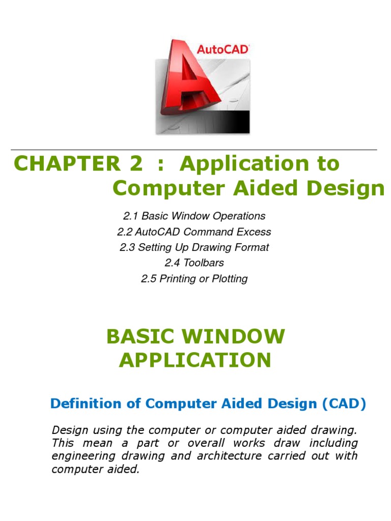 CHAPTER 2: Application To Computer Aided Design | Download Free PDF ...