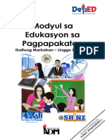 Modyul Sa Edukasyon Sa Pagpapakatao: Ikatlong Markahan - Linggo Blg. 1 - 4