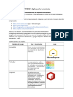 ACTIVIDAD 1: Explorando Las Herramientas: en Grupos de 4, Explorar Las Herramientas de Las Siguientes Aplicaciones