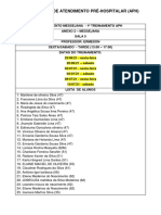 Treinamento de Atendimento Pré-Hospitalar (Aph)