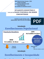 Comportamento sedentário e incapacidade funcional em idosos comunitários