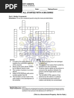 It All Started With A Big Bang!: Learning Activity Sheets