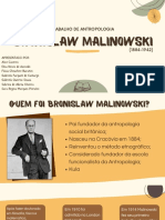 Malinowski, fundador da antropologia social britânica