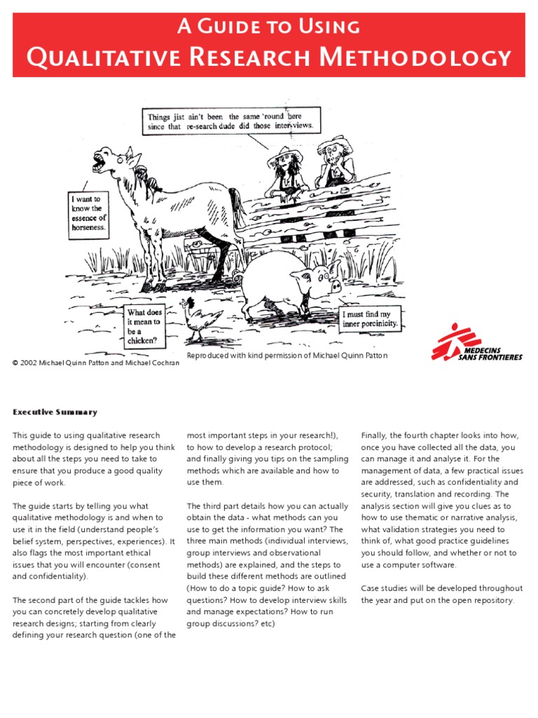 Qualitative Research Methodology | PDF | Qualitative Research | Focus Group