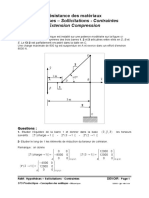 Hypothèses - Sollicitations - Contraintes Extension Compression