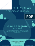 Energia Solar: Eletricidade Aplicada