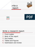 How To Write A Research Report