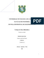 Universidad Tecnológica de Los Andes Facultad de Ingeniería Escuela Profesional de Ingeniería Civil
