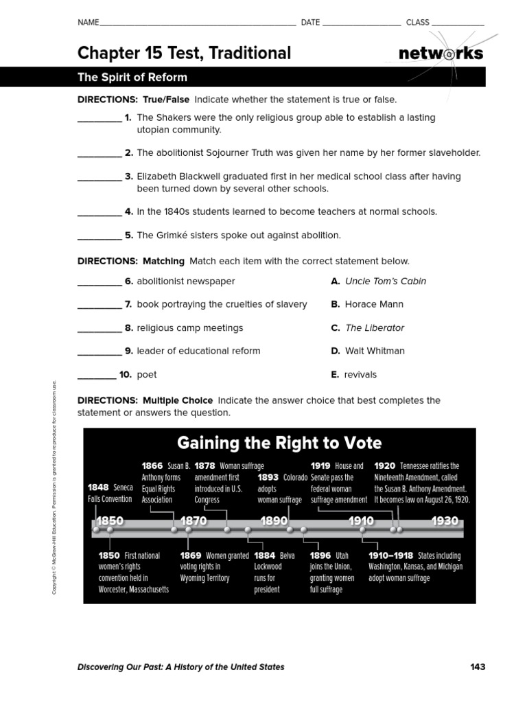 CH 15 Test | PDF