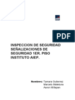 Inspeccion de Seguridad Señalizaciones AIEP