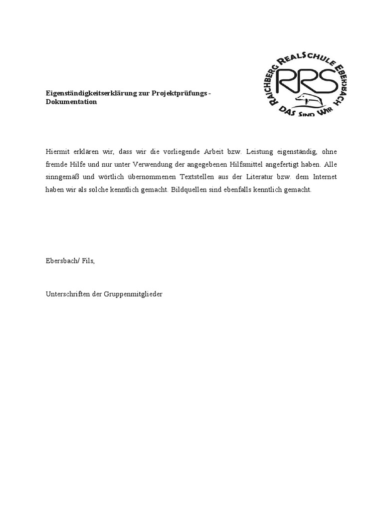 eigenst-ndigkeitserkl-rung-zur-projektpr-fungs-dokumentation-pdf