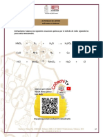 HNO + P + H O H PO + NO: Actividad de Apoyo Método de Redox