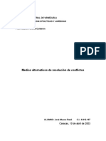 Trabajo de Los Medios Alternativos de Resolución de Conflictos