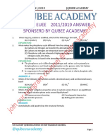Chemistry Euee 2011/2019 Answer Sponserd by Qubee Academy