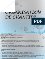 Organisation de Chantier Du 10 02 2021