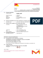 acetic acid sds