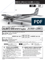 1-KYO11255P Kyosho Calmator Alpha 40 Sports Toughlon ARF Manual
