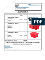 Cotización Baúl y Cajas Organiuzadoras