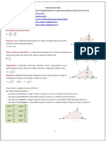 Trigonometria Ismétlés Derékszögű Háromszög És A Hegyesszögek Szögfüggvényei - PDF