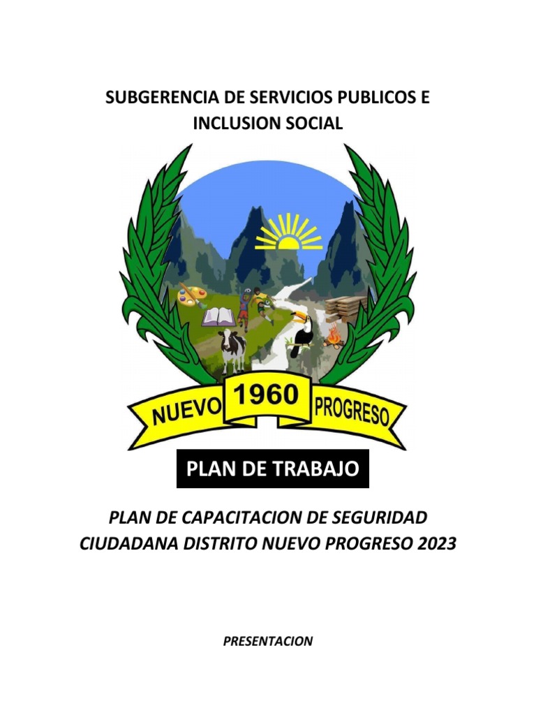 Seguridad Ciudadana Nuevo Progreso 2023 PDF