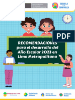 4 Lineamientos Educativos para mejorar la calidad de la educación en Lima Metropolitana