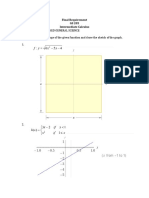 Royce Brile P. Ponje Maed General Science A. Find The Domain and Range of The Given Function and Draw The Sketch of The Graph. 1