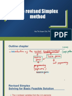 The Revised Simplex Method: Ha Thi Xuan Chi, PHD