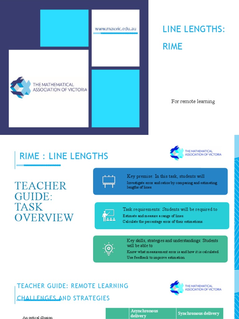 Estimating Line Lengths in RIME | PDF | Distance Education | Learning