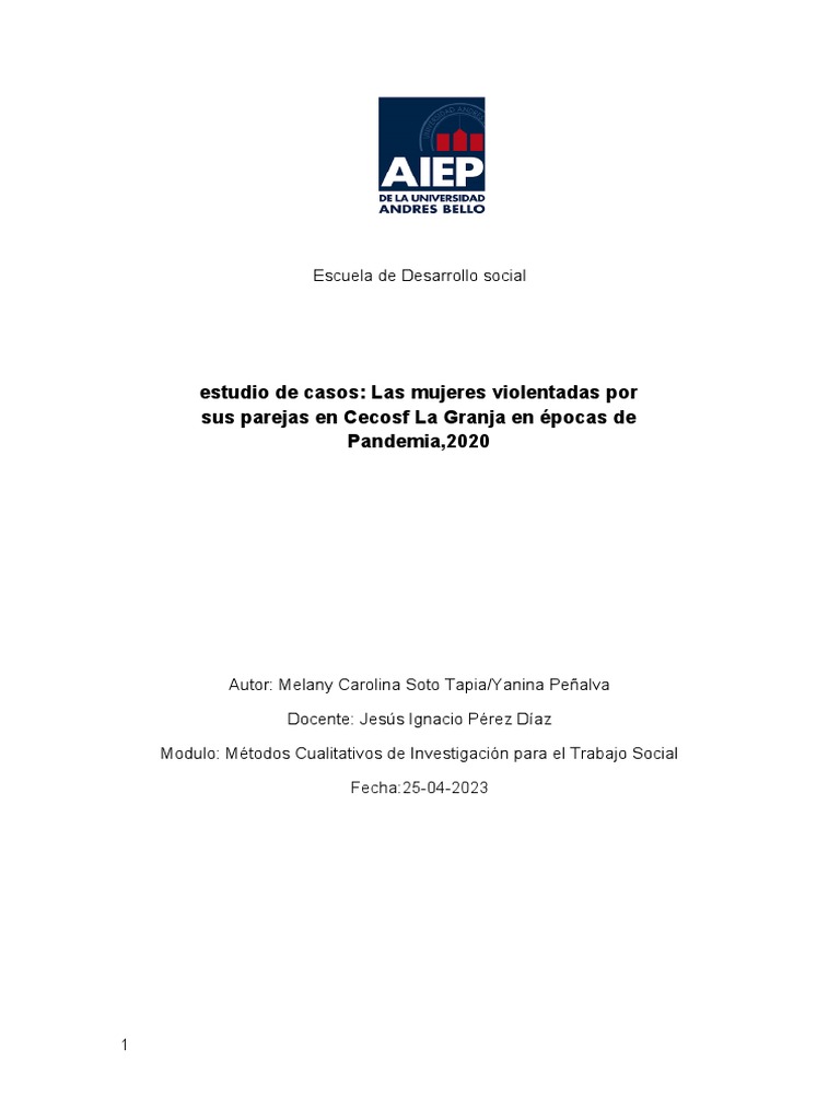 Aumento de Violencia de Género en Pandemia | PDF | La violencia contra ...