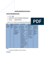 Situaciòn Significativa Dìa 5