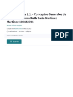 Unidad I Tarea 1.1. - Conceptos Generales de Auditoria Interna Ruth Saria Martínez Martínez 100482701 - PDF - Auditoría