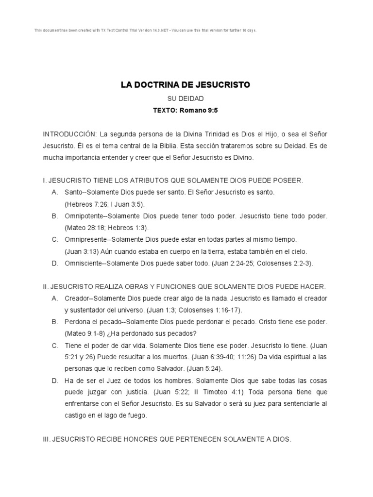 La Deidad y Humanidad de Jesucristo | PDF | La resurrección de Jesús ...