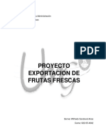 Proyecto Exportacion de Frutas Frescas