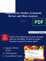 Noninferiority Studies Systematic Review and Meta-Analysis Trat