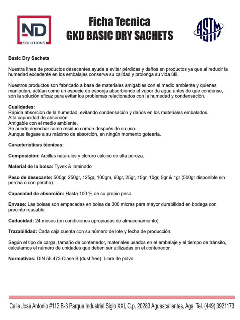 GKD Desiccants NDsolutions PDF