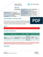 Dna Test Report - Medgenome Labs: Kruthika Biswakarma 573670/7822728