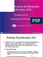 Árboles Binarios de Búsqueda Equilibrados (AVL) : Programación II Facultade de Informática