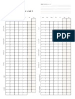 Calendario Anual 2023 Con Estilo Minimalista en Colores Blanco y Negro