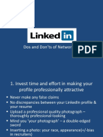 Linkedin: Dos and Don'Ts of Networking
