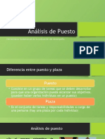 Análisis de Puesto