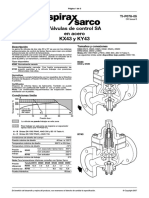 Válvulas de Control SA en Acero KX43 y KY43: Descripción Tamaños y Conexiones