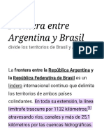 Frontera Entre Argentina y Brasil